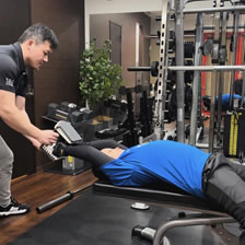 マンツーマンでのトレーニング指導